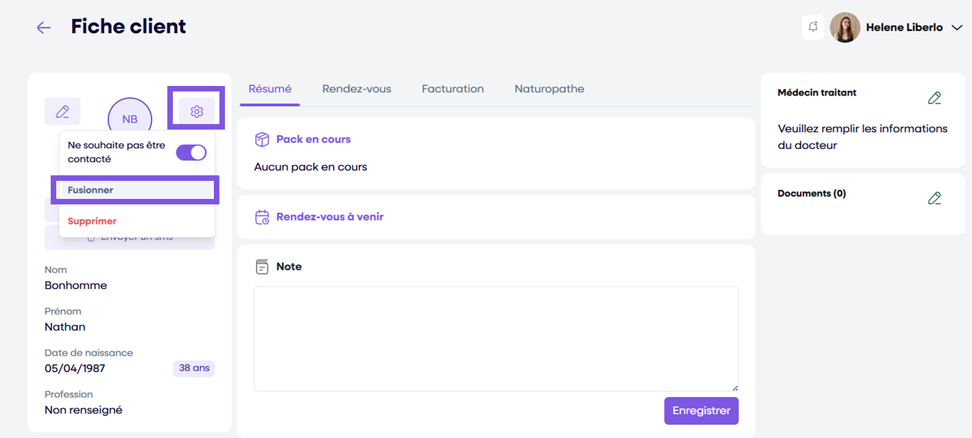 Premiere etape de fusion