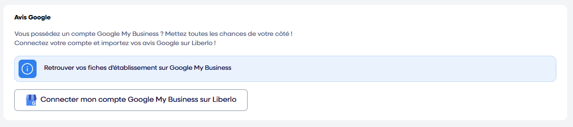 Synchroniser une GMB
